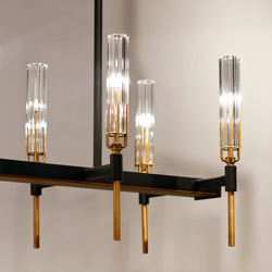 Flambeau 10-Light Linear LED Chandelier