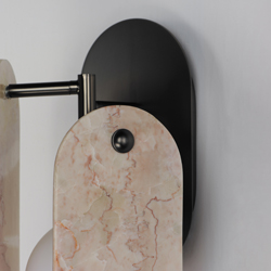 Megalith LED Wall Sconce - Rose Jade
