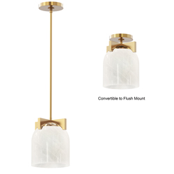 Scoop 1-Light Pendant/Flush Mount