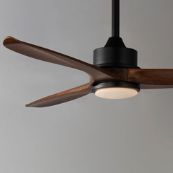 Woodwind 52 Solid Wood Blade Fan w LED Light Kit